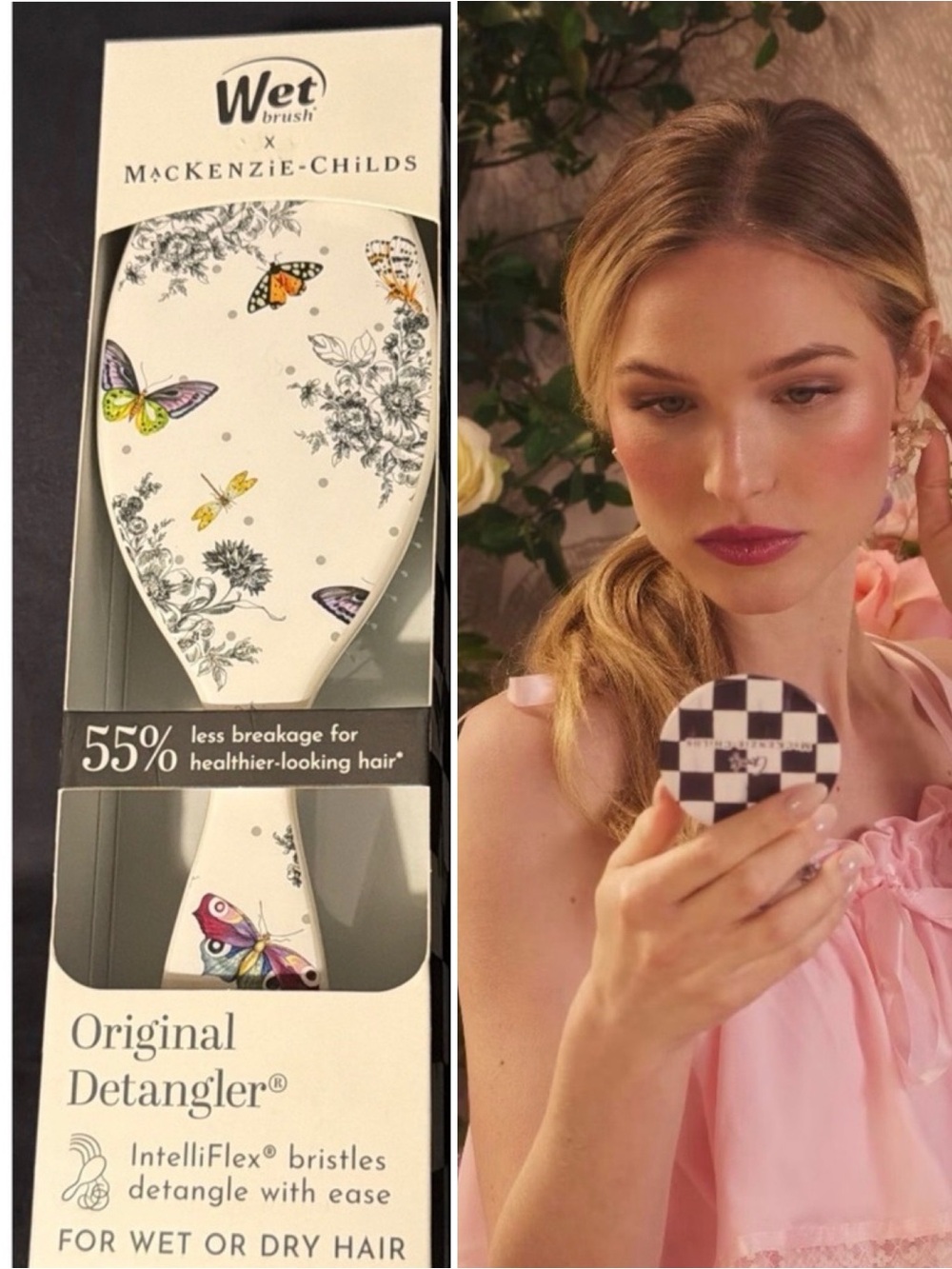 Wet + Mackenzie Child’s Limited Edition of Whimsical Brush & Compact Mirror